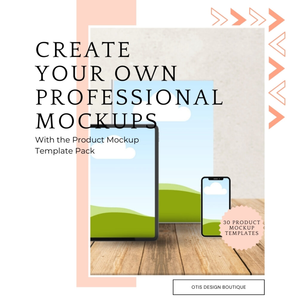 Pre Made Product Mock up Templates for your book, ebook, workbook, course, or website