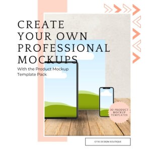 Customizable Product Mockup Template Bundle for Books, Ebooks, and Workbooks