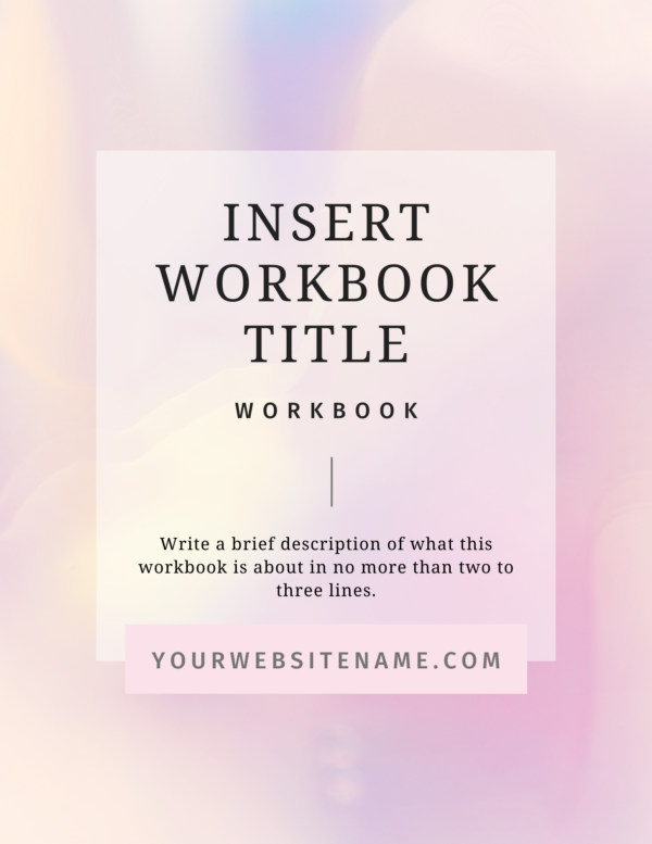 Pretty in Pink Workbook Template