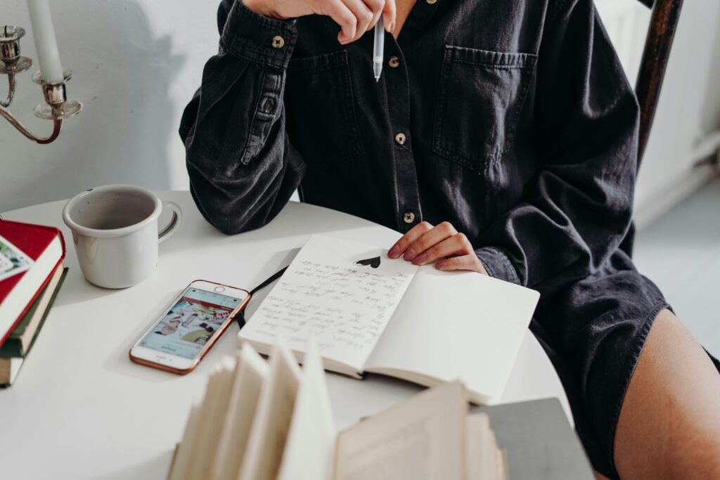 woman writing