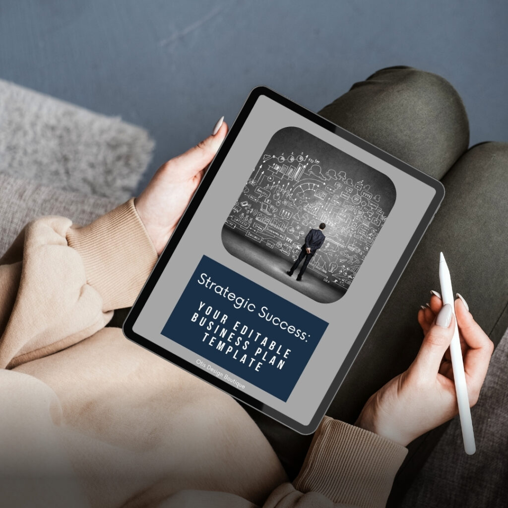 business plan template mockup image