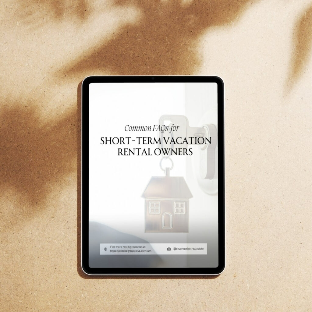 Short Term Vacation Rental Common FAQs I Add Information and Appeal to Your Listing by Answering Frequently Asked Questions